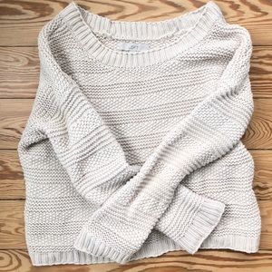SOLD perfect LOFT cream beige chunky knit sweater